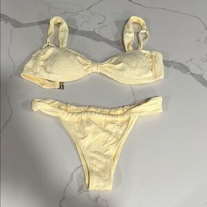 Yellow Hollister bikini set